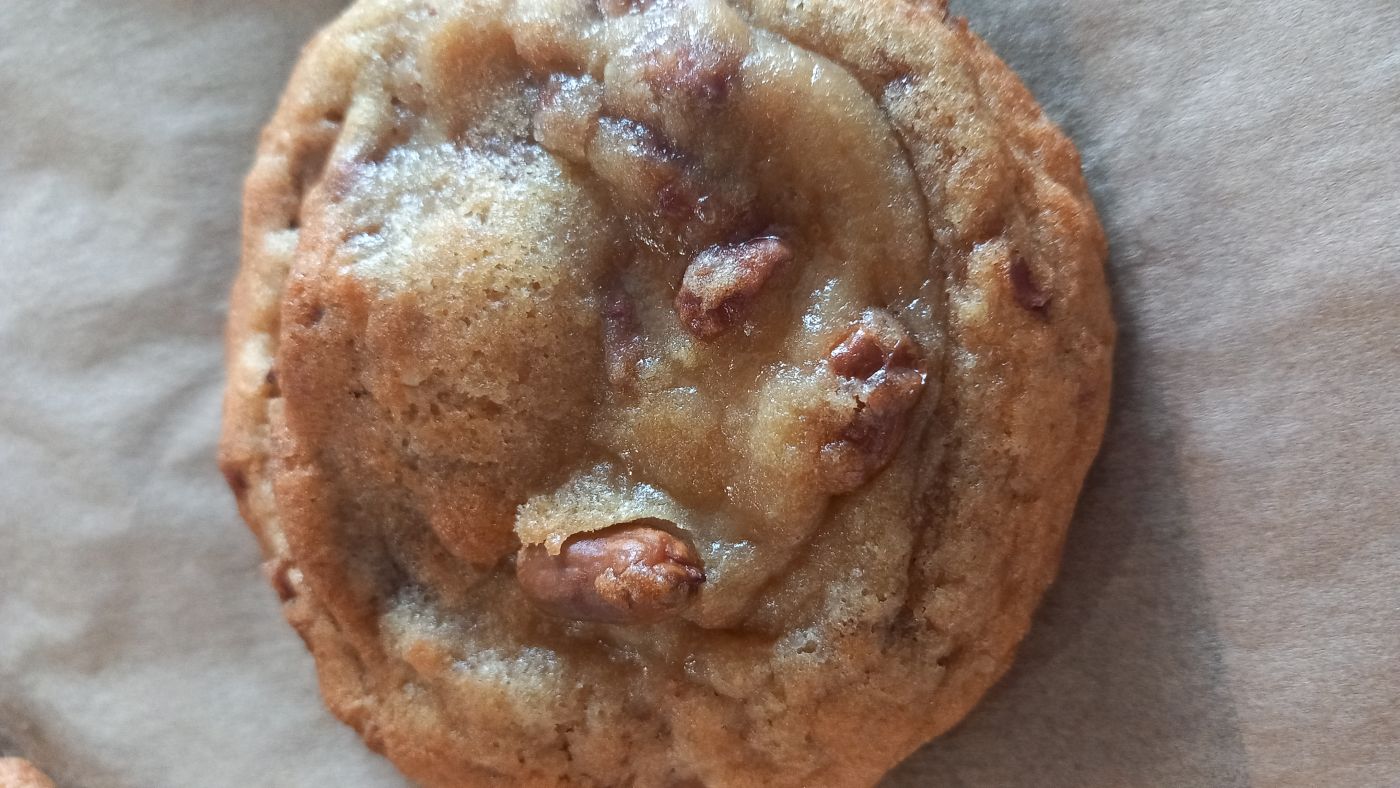 Cookie vanille cacahuètes caramélisés